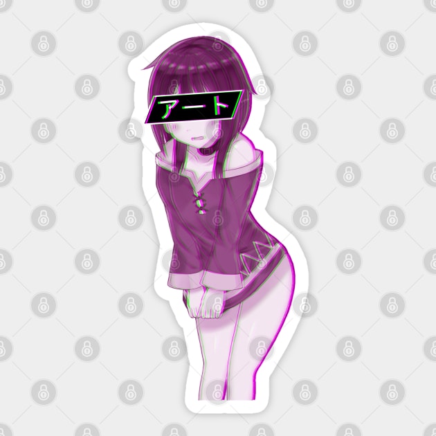 Aesthetic Japanese Girl 8 v3 Sticker by MisterNightmare